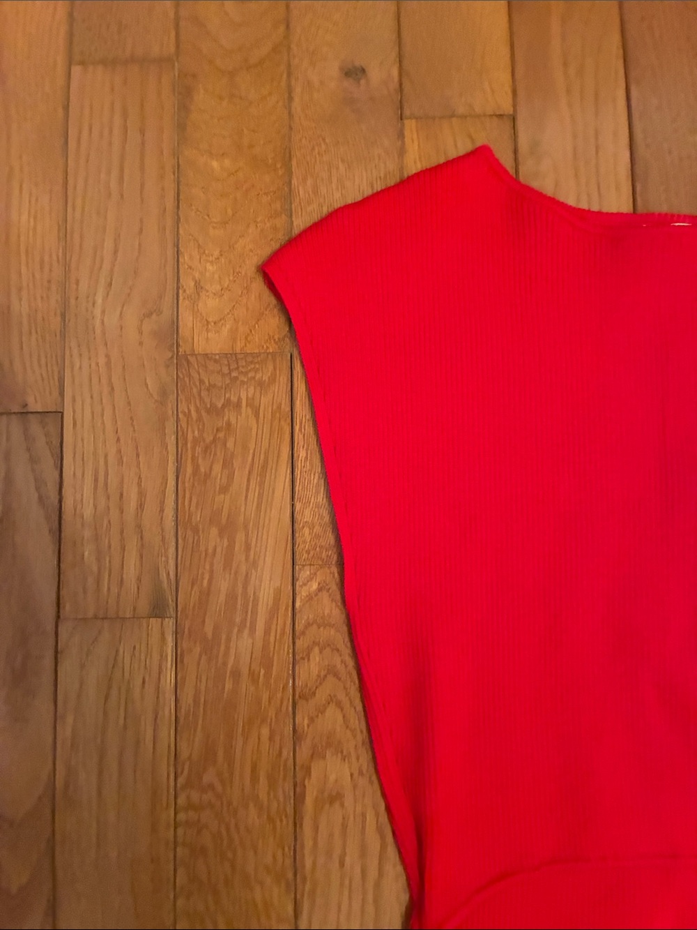 Mimosa Body-Con Ribbed Dress (Red) - Picture 6 of 10